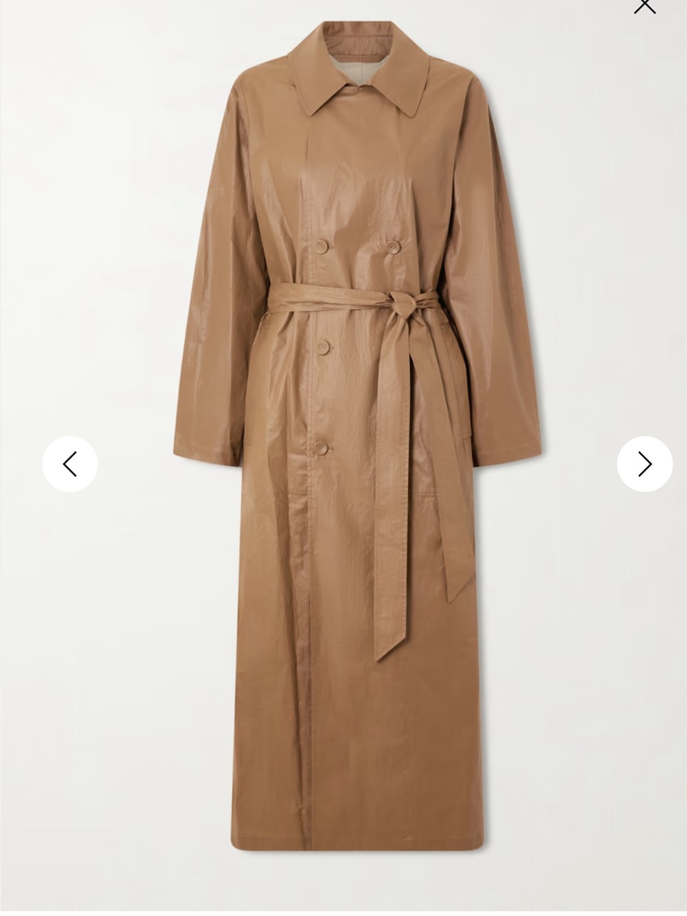 TWP Back & Forth double-breasted coated cotton-canvas trench coat